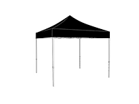Vouwtent 3 x 3 m - alu frame - zwart dakzeil