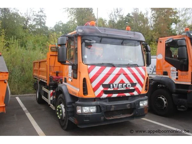Vrachtwagen iveco eurocargo ml 190el2ca vv kraan hmf rcl 5300, datum 1ste inschrijving 9/12/2014, chassisnummer zcfa61vj002629524 - afbeelding 1 van  18