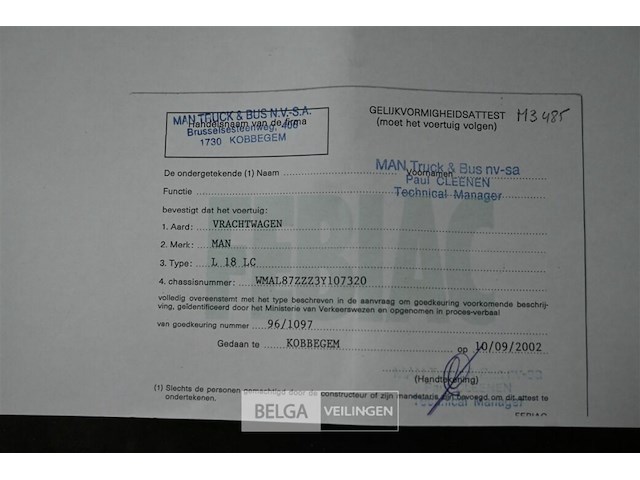 Vrachtwagen man l18 lc ladderwagen - afbeelding 17 van  27