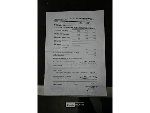 Vrachtwagen man l18 lc ladderwagen - afbeelding 18 van  27