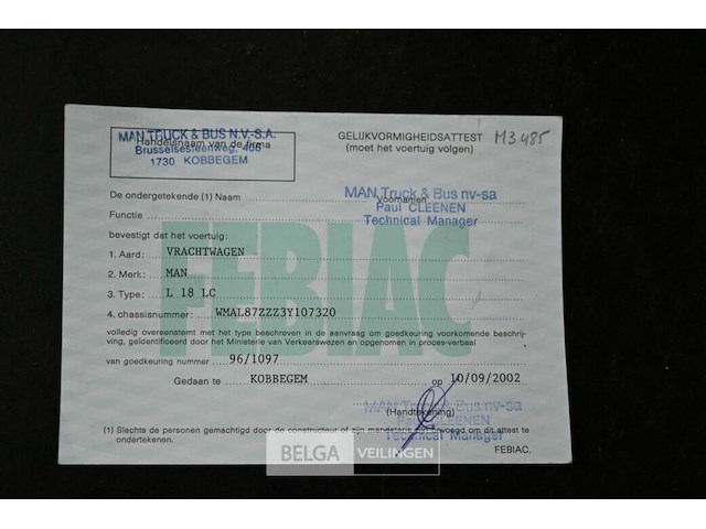 Vrachtwagen man l18 lc ladderwagen - afbeelding 20 van  27