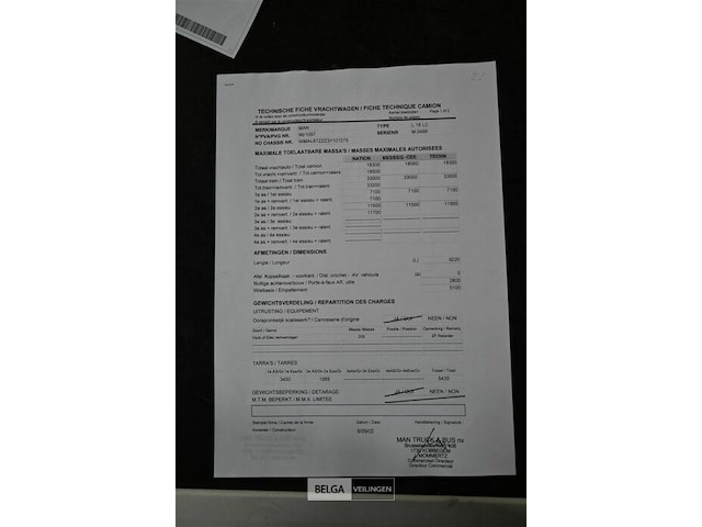 Vrachtwagen man l18 lc ladderwagen - afbeelding 8 van  18