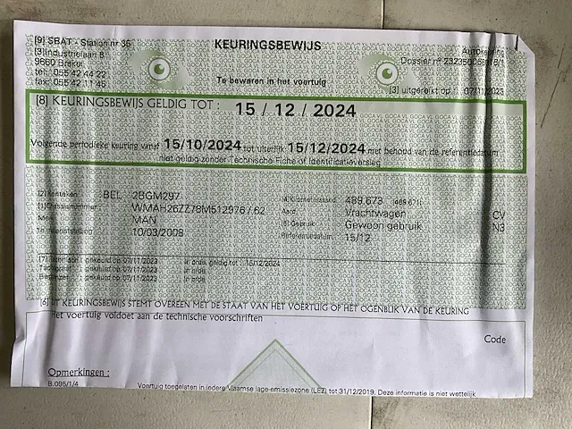 Vrachtwagen man tga he 26 fd (2008) - afbeelding 30 van  31