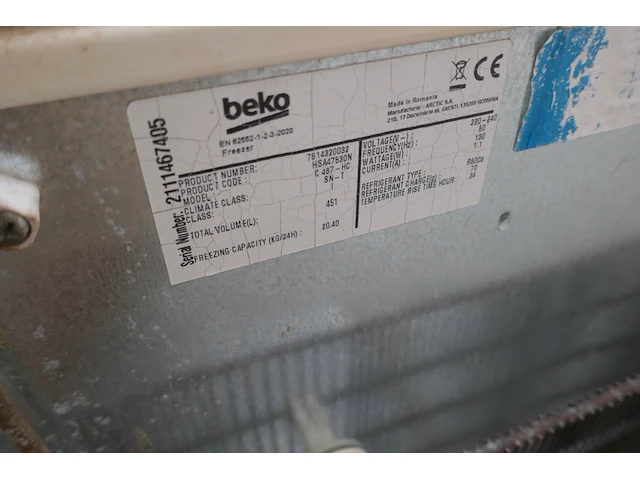 Vrieskist beko - afbeelding 3 van  3