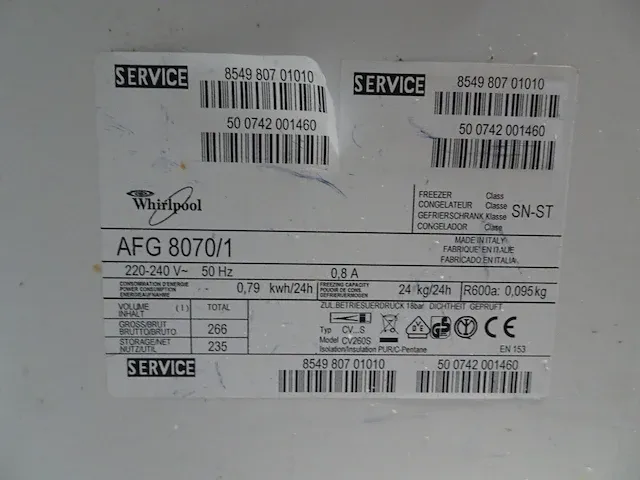 Vriezer whirlpool - afbeelding 3 van  3
