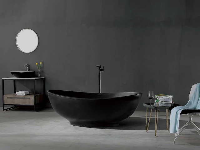 Vrijstaand bad - solid surface - dace (in 2 kleuren beschikbaar) - afbeelding 2 van  9