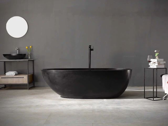 Vrijstaand bad - solid surface - izak - (beschikbaar in 4 kleuren) - afbeelding 7 van  24