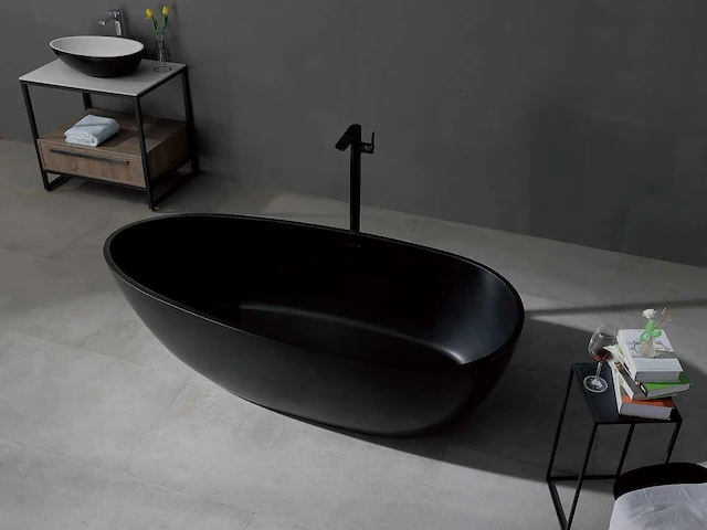 Vrijstaand bad - solid surface - izak - (beschikbaar in 4 kleuren) - afbeelding 8 van  24