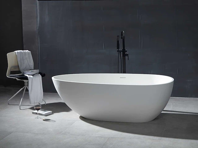Vrijstaand bad - solid surface - izak - (beschikbaar in 4 kleuren) - afbeelding 10 van  24