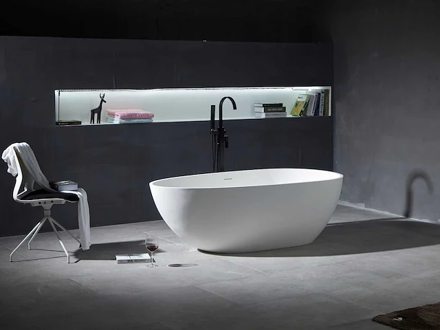 Vrijstaand bad - solid surface - izak - (beschikbaar in 4 kleuren) - afbeelding 15 van  24