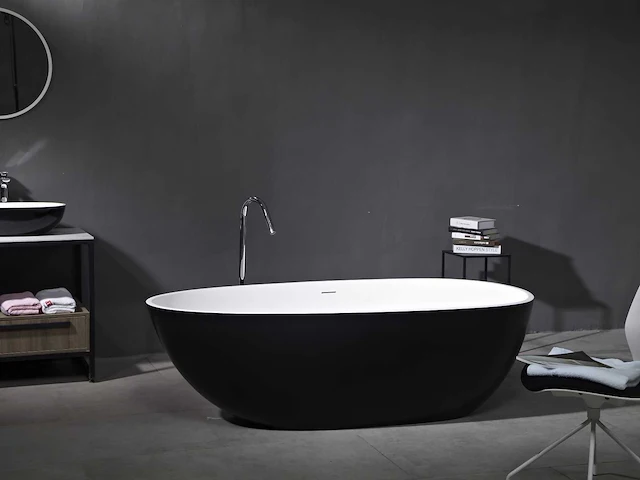 Vrijstaand bad - solid surface - izak - (beschikbaar in 4 kleuren) - afbeelding 12 van  24