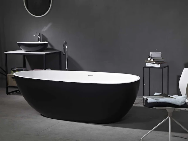 Vrijstaand bad - solid surface - izak - (beschikbaar in 4 kleuren) - afbeelding 18 van  24