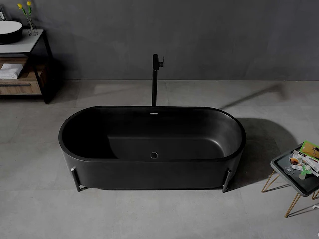 Vrijstaand bad - solid surface - nevil (in 3 kleuren beschikbaar) - afbeelding 2 van  20