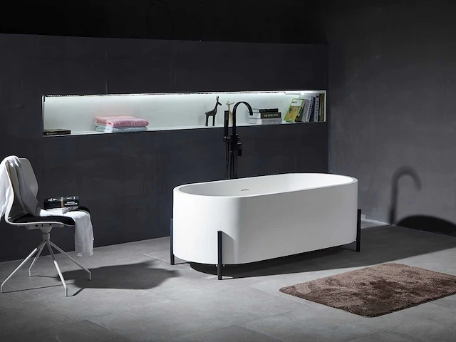 Vrijstaand bad - solid surface - nevil (in 3 kleuren beschikbaar) - afbeelding 8 van  20