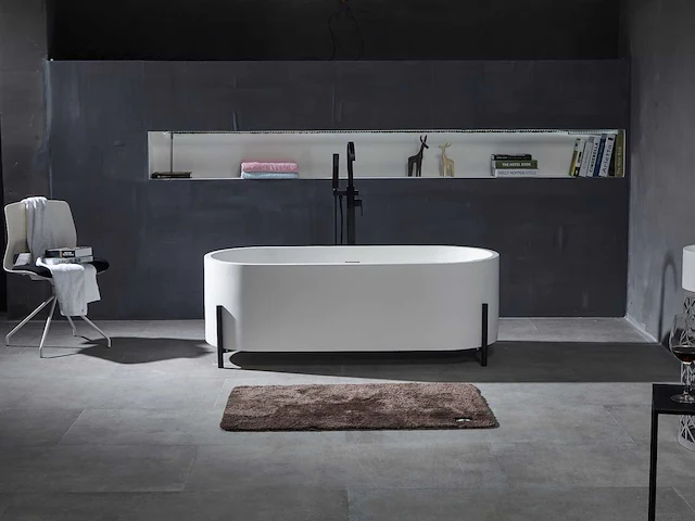 Vrijstaand bad - solid surface - nevil (in 3 kleuren beschikbaar) - afbeelding 11 van  20