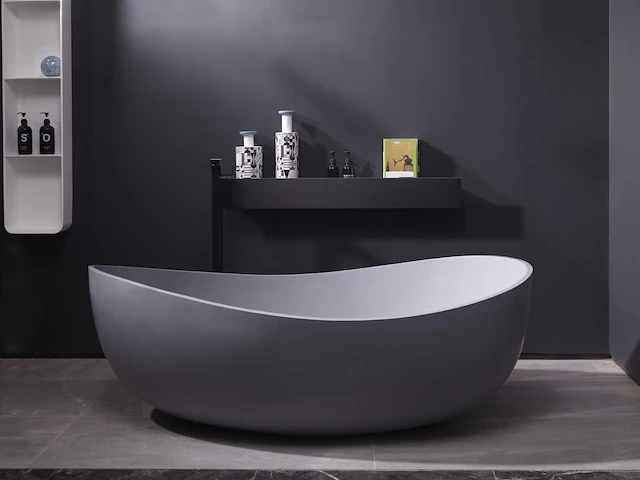 Vrijstaand bad - solid surface (beschikbaar in 3 kleuren) - ethan - afbeelding 9 van  22