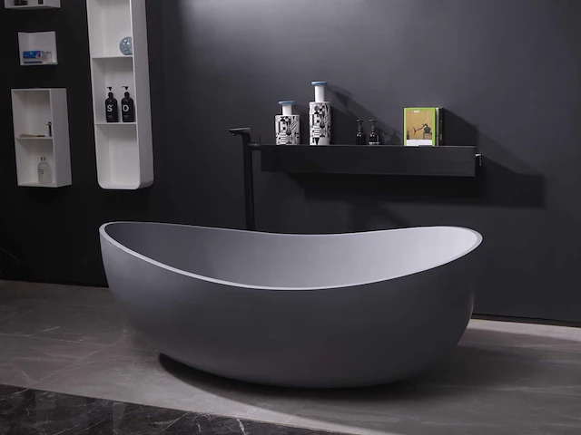 Vrijstaand bad - solid surface (beschikbaar in 3 kleuren) - ethan - afbeelding 10 van  22