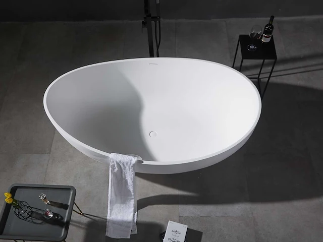 Vrijstaand bad - solid surface (beschikbaar in 3 kleuren) - ethan - afbeelding 12 van  22