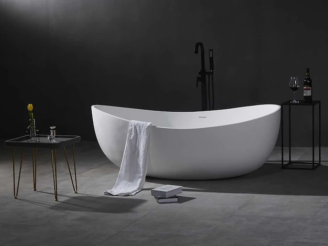 Vrijstaand bad - solid surface (beschikbaar in 3 kleuren) - ethan - afbeelding 18 van  22