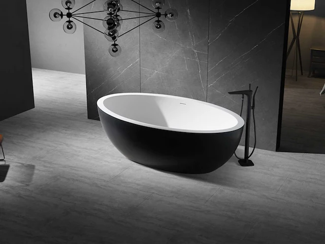 Vrijstaand bad - solid surface (beschikbaar in 3 kleuren) - afbeelding 2 van  17