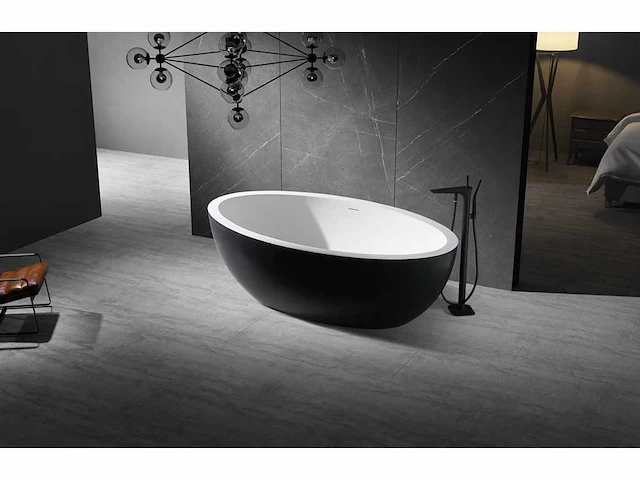 Vrijstaand bad - solid surface (beschikbaar in 3 kleuren) - afbeelding 3 van  17