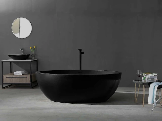 Vrijstaand bad - solid surface (beschikbaar in 3 kleuren) - afbeelding 4 van  17