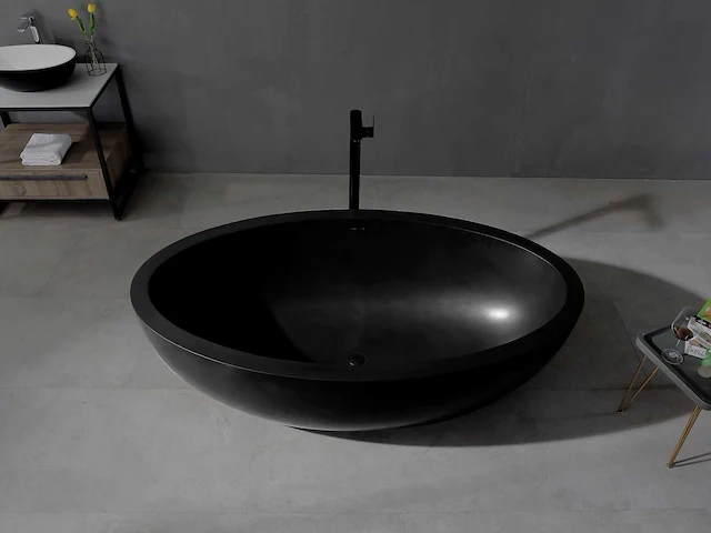 Vrijstaand bad - solid surface (beschikbaar in 3 kleuren) - afbeelding 5 van  17