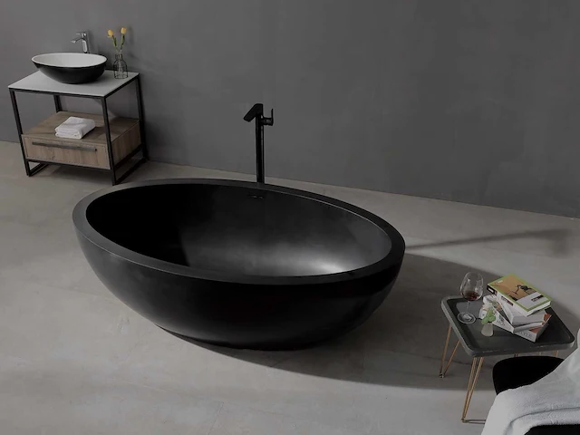 Vrijstaand bad - solid surface (beschikbaar in 3 kleuren) - afbeelding 7 van  17