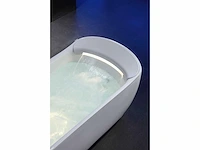 Vrijstaand design massagebad - waterval - glans wit - afbeelding 3 van  22