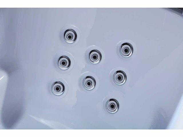 Vrijstaand design massagebad - waterval - glans wit - afbeelding 8 van  22