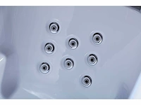 Vrijstaand design massagebad - waterval - glans wit - afbeelding 8 van  22