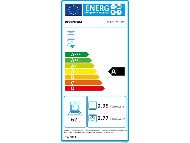 Vrijstaand fornuis - inventum - elektrische oven - 4 kookzones - afbeelding 6 van  7