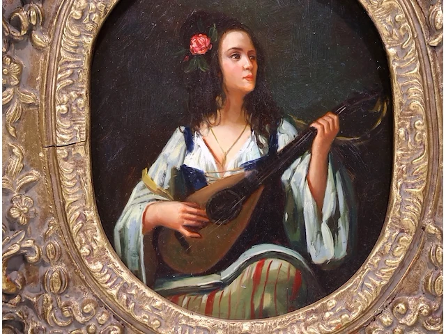 Vrouw met gitaar - afbeelding 2 van  4