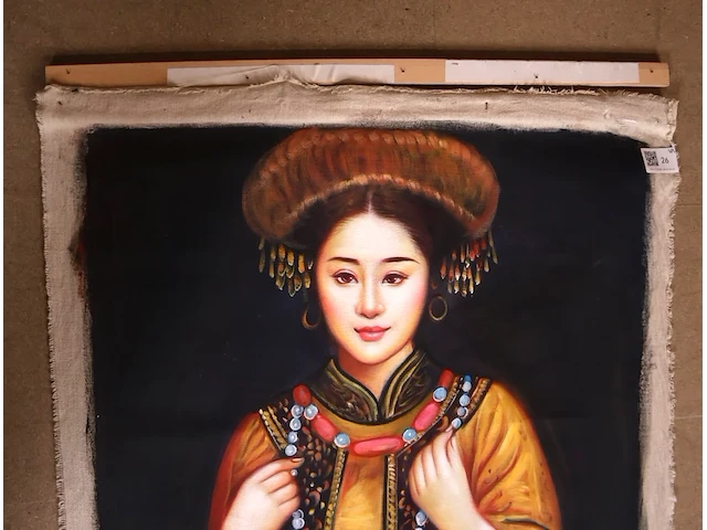 Vrouw op doek - afbeelding 5 van  5
