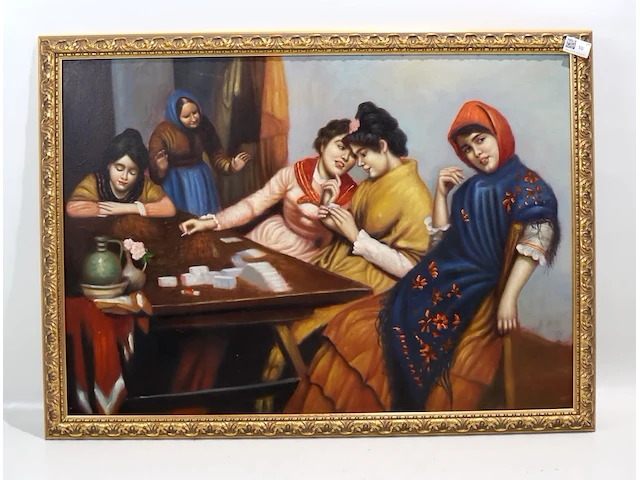 Vrouwen aan tafel - afbeelding 1 van  4