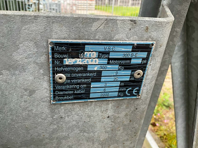 V.s.c 300 b-e bouwlift - afbeelding 11 van  13