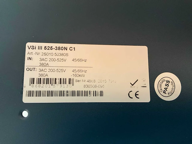 Vsi iii 525-380n c1 frequentieregelaar - afbeelding 6 van  7
