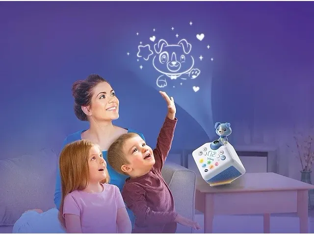 Vtech 80-608074 v-story, de audioplaybox, muziek- en verhalendoos (blauw) - voor avontuurlijke luisterervaringen - afbeelding 2 van  2