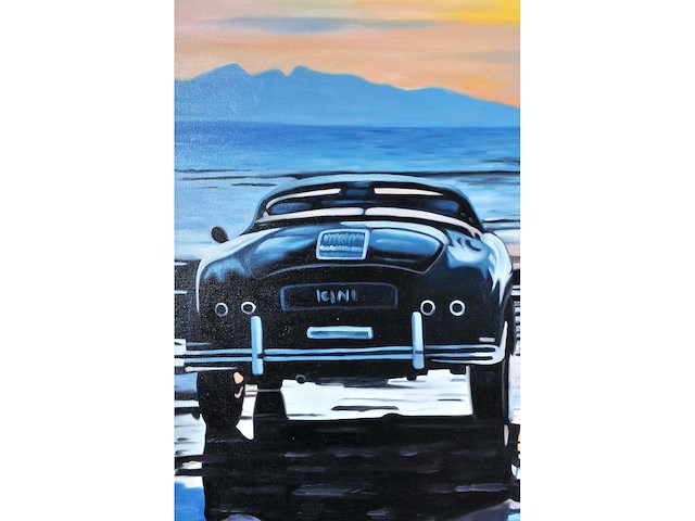 V.turban – la discussion - olie op doek - 100x100 cm - afbeelding 2 van  13