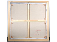 V.turban – la discussion - olie op doek - 100x100 cm - afbeelding 5 van  13