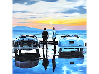 V.turban – la discussion - olie op doek - 100x100 cm - afbeelding 6 van  13