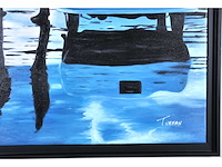 V.turban – la discussion - olie op doek - 100x100 cm - afbeelding 7 van  13