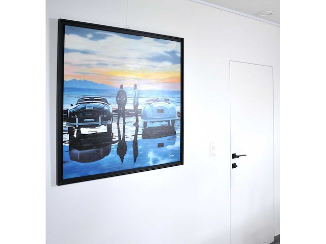 V.turban – la discussion - olie op doek - 100x100 cm - afbeelding 8 van  13