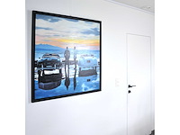 V.turban – la discussion - olie op doek - 100x100 cm - afbeelding 8 van  13