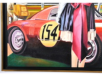 V.turban – l’elégante au chapeau - olie op doek - 120x90 cm - afbeelding 11 van  14