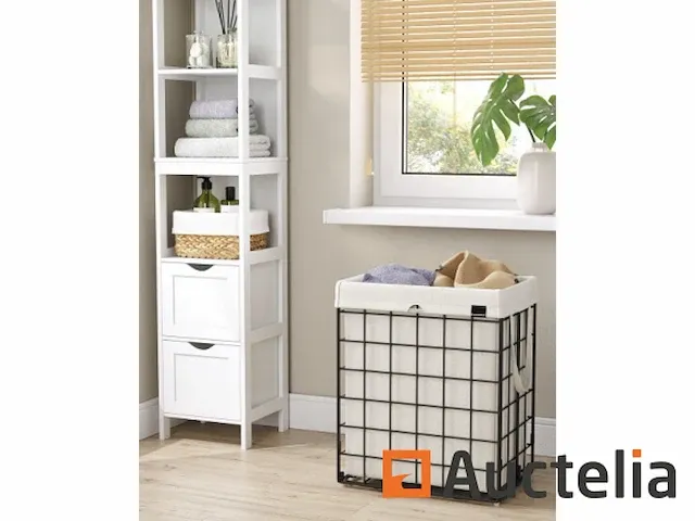Vuile wasmand 90l, opvouwbare mand, bak, uitneembare tas - afbeelding 2 van  4