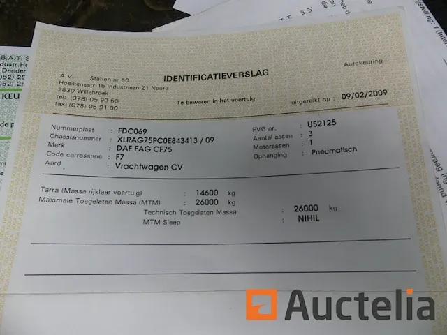 Vuilniswagen daf 75.310 (2009-193.639 km) - afbeelding 19 van  28