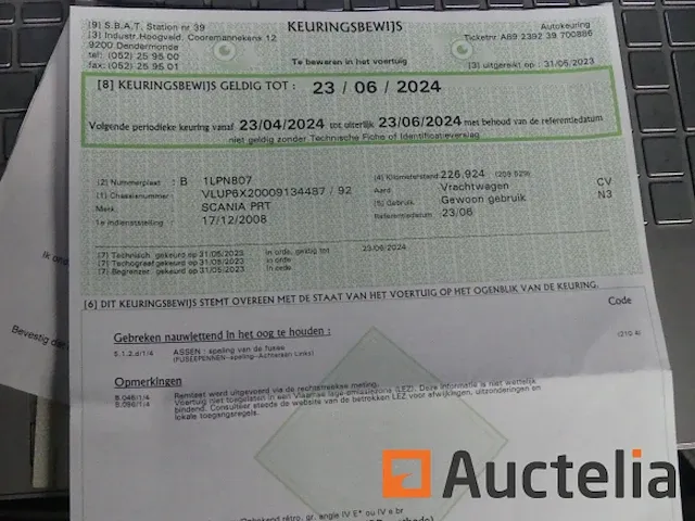 Vuilniswagen scania p310 (2008-231.979 km) - afbeelding 22 van  36