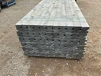Vuren geïmpregneerde eindpaal 9x9cm 195cm tuinpalen (66x) - afbeelding 3 van  4
