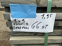 Vuren geïmpregneerde eindpaal 9x9cm 195cm tuinpalen (66x) - afbeelding 4 van  4
